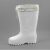 跃励工品  冬季加厚雨靴 EVA棉靴长高筒防滑水靴 白色 一双价 