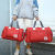 旅行袋单肩旅行包女短途韩版手提包衣服行李包旅游包男行李袋学生 红色 中号【豪华版】干湿分离+鞋位+套拉杆