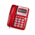 W528办公电话机坐机家用座机单机座式免电池来电显示双键记忆 中诺C228 红色