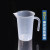 塑料烧杯 量杯带刻度加厚烘焙家用级奶茶店专用25/500/1000ml 直把塑料量杯 500ml