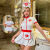 新款欧美性感白色制服私房挑逗诱惑角色扮演护士连衣裙情趣内衣三 白色 M(100-110斤)