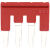 端子互联条插拔式桥接件中心边插件连接条红色短接条 浅灰色