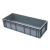 物流箱 加厚超长塑料箱 长方形周转箱 养殖箱 收纳箱 皮带箱 800*400*120mm（灰色） PP料材质