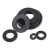 黑色尼龙垫片塑料圆形平垫耐高温绝缘塑胶平垫圈M2M3M4M5M6M8-M20 M2X5X1.0（200颗）黑色