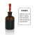 白玻璃滴瓶3060125ml透明试剂瓶红胶头吸管滴瓶化学实验精油瓶 棕色单滴管30ml（不含帽）