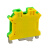 德力西黄绿双色接地端子板UK-2.5/3/5/6/10/16JD菲尼克斯型接线排 UK-2.5JD 2.5平方