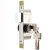 康馨雅肯德基门锁通用型铝合金型材门双头面锁芯锁胆有框玻璃门配件地锁 A款铝合金主体(门厚44-48mm) 35-45MM 通用型 带钥匙