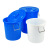 科雷杰（Corej）塑料桶 家用储水加厚大容量圆形收纳桶 酒店厨房垃圾桶 蓝色带盖 50L