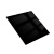 迈恻亦亚克力板黑白色镜面磨砂半透明有机玻璃板挡板定制定做加工PMMA片 黑色(双面反光镜面不透) 10*10厘米_2mm