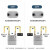 荣鑫家用商业工业膜式燃气表天然气表箱液化气流量计煤气表流量表 钢壳G2.5(左进) 含接头/2d2