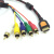 欧华远 HDMI转5RCA色差线高清播放器连接电视YPBPR分量线音视频线转接线1.5米不带转换芯片