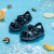 卡骆驰（crocs）儿童鞋 2024夏季户外运动鞋沙滩鞋舒适透气趣味学院鲨鱼休闲凉鞋 206365-410 C5(20-21/120mm)