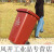 上海240l户外垃圾分类垃圾桶大号环卫干湿分离垃圾箱物业公共场合 120升户外桶+盖+轮(干垃圾) 上海款