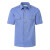 哲卜铁路制服男士衬衣短袖新款路服长袖蓝色衬衫工作服19式制服 男外穿短袖(蓝色) 45 180-190斤