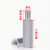 DEDH丨不锈钢螺柱六角柱单头六角螺柱（10个）；M4X20+6