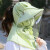 果园农用打防护面罩全脸防尘护脸头罩夏天透气喷打农帽子 水晶面-绿色 成人(55-58cm)