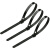 科密 尼龙扎带 活扣多功能理线带绑带 专业自锁式标签束线带 100条/包【黑色 7.5x250mm】