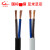 国标铜芯RVVB2芯0.5-4平方扁型平行线护套电源线照明灯软电缆 白色RVVB 2*0.75 1米