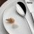 西餐厅主餐刀自助餐勺下午茶咖啡更点心叉 摩卡更 11cm M0153-9