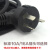 国标3C认证弯头电源线3x1.5平方1.5 1.8 三孔大功率插头线 黑色 1.5m
