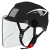 尔苗 电动车头盔 四季男女摩托车头盔批发 可加印logo支持 黑色