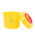 斯威诺 X-3597 圆形利器盒 医院诊所黄色锐器盒小垃圾桶 圆形10L