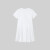 NIKE 耐克童装女童连衣裙2024夏季拼接百褶裙儿童裙子 纯白色 110/52(4)