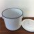 大水桶白色搪瓷桶 耐酸碱 缸水桶 米桶 茶桶实验室化式通用桶 50厘米特厚带铜水笼头水桶