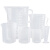 塑料烧杯 量杯带刻度加厚烘焙家用级奶茶店专用25/500/1000ml 塑料量杯 50ml