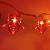 莞安 LED新年红灯笼灯串装饰灯节日彩灯闪灯氛围灯 福字/小红灯笼可选  10米80灯-三节带闪电池款