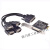 PCIe转RS232串口卡DB9针COM口通讯卡一拖四串口线多串口卡 黑色