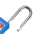 立采 安全挂锁 绝缘安全工程挂锁ABS塑料钢制锁梁工业塑料锁具 蓝色 一个