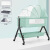 哈比克（HABIKE）可折叠多功能婴儿床新生儿床宝宝摇床bb儿童摇篮床移动童床 灰色-(标准版)