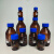 补料瓶发酵罐取样瓶废液瓶缓冲瓶负压吸引器取样瓶流动液相瓶GL45塑料孔盖试剂瓶单通两通三通四通 100ml棕色蓝盖瓶