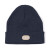 马登（Maden）工装 美式复古针织冷帽大头围保暖毛线帽包头棉帽护耳帽子情侣 蓝黑色 50-60cm
