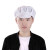 米囹适用帽无尘帽防尘帽子蓝色白色小工帽车间工作帽披肩厨师帽劳保 鸭舌帽白色