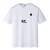 靠森（Kaooseen）苹果iphone手机店工作服短袖T恤男女夏季半袖手机店工装衣服广告 白色 S 100斤左右