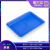 塑料茶盘方盘塑料托盘浅盘方盘托盘配件盘零件盒水果盘 单茶蓝色