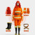 谋福 GH-0016 消防服套装 97款消防战斗服衣服消防员灭火防火火灾救援服五件套 XL