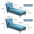 CBD-C多功能贵妃躺椅沙发床懒人沙发折叠沙发床可拆洗布艺沙发小 深灰麻布 0cm 可拆洗贵妃椅0.65米宽1.3米长-
