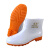 风一顺(FENGYISHUN) 耐油耐酸碱卫生雨靴 506 矮筒 高16cm 白色 42码 1双