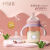 十月结晶新生奶瓶ppsu宝宝宽口径防胀气吸管奶瓶036个月1岁 210ml 紫色+M码奶嘴