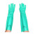 Ansell安思尔37-185手套加长加厚耐油防滑耐酸碱工业防化手套耐酸 绿色 M