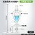 双层梨形分液漏斗厚料夹套梨型分液漏斗球形漏斗玻璃四氟活塞6012525050010002000300 玻璃活塞1000ml-无刻度