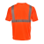 安大叔JJ-E774圆领反光T恤 3M反光材料100%涤纶透气鸟眼布 一件装 荧光橙（加LOGO） M 