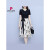皮尔卡丹连衣裙子女士夏季2023年新款假两件v领小个子短袖气质中长裙 黑色 5XL(181-200斤