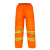 哲卜环卫保洁工人分体雨衣雨裤套装劳保物业道路施工程反光防雨服橙色 橙色多反光条套装(内里为布) XXL