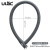 ULAC优力硅胶钢缆锁自行车锁防盗山地车电动车摩托车锁链条门锁 硅胶钢缆锁灰色