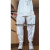 佐优品龙纹醋酸提花冰丝裤男设计感配新中式的轻国风白色裤子束脚休闲裤 A136白色 M