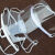 瑞恒柏食品口罩透明餐饮塑料酒店厨房餐厅厨师服务员微笑防唾沫非一次性 50只 独立装 透明款-BV14S